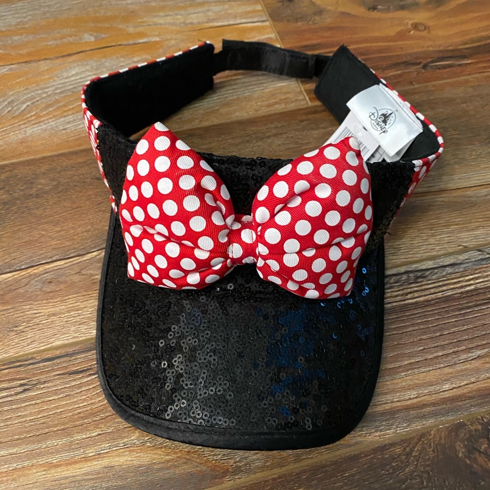Disney Parks Fa-BOW-lous MINNIE MOUSE VISOR Cap